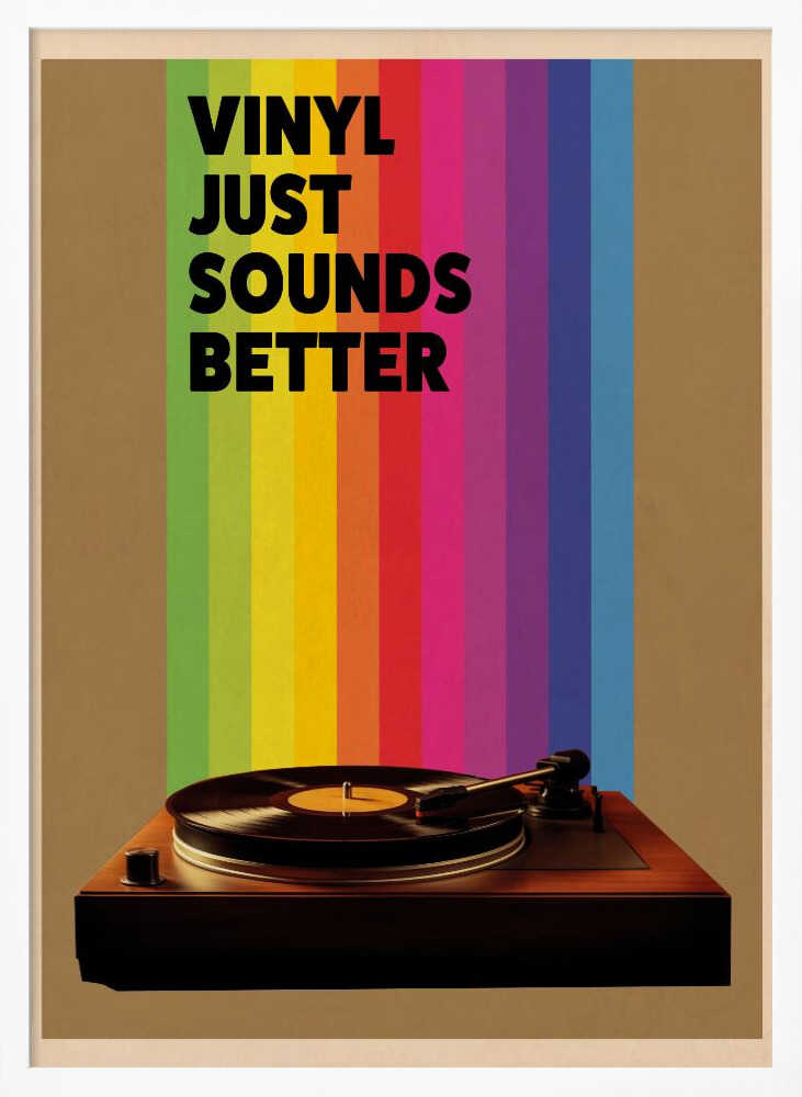 Vinyl Just Sounds Better Poster