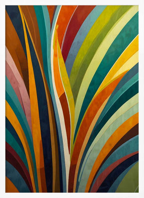 Dancing Stripes In Color Poster