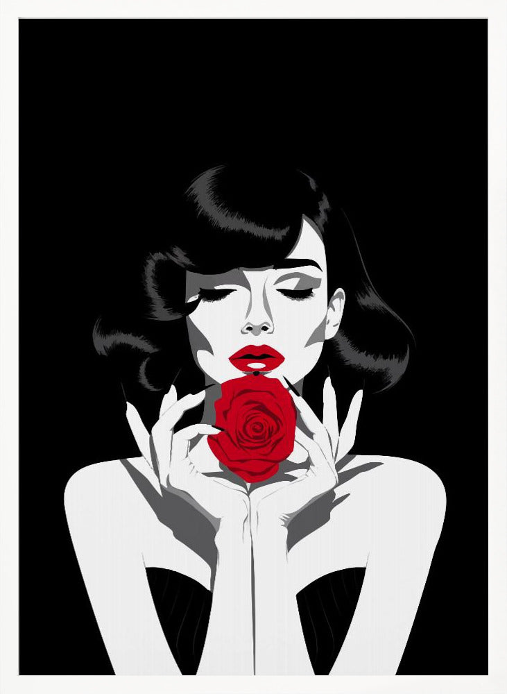 The Red Rose Poster