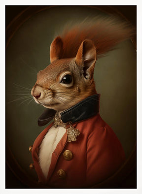 Squirrel Portrait Poster