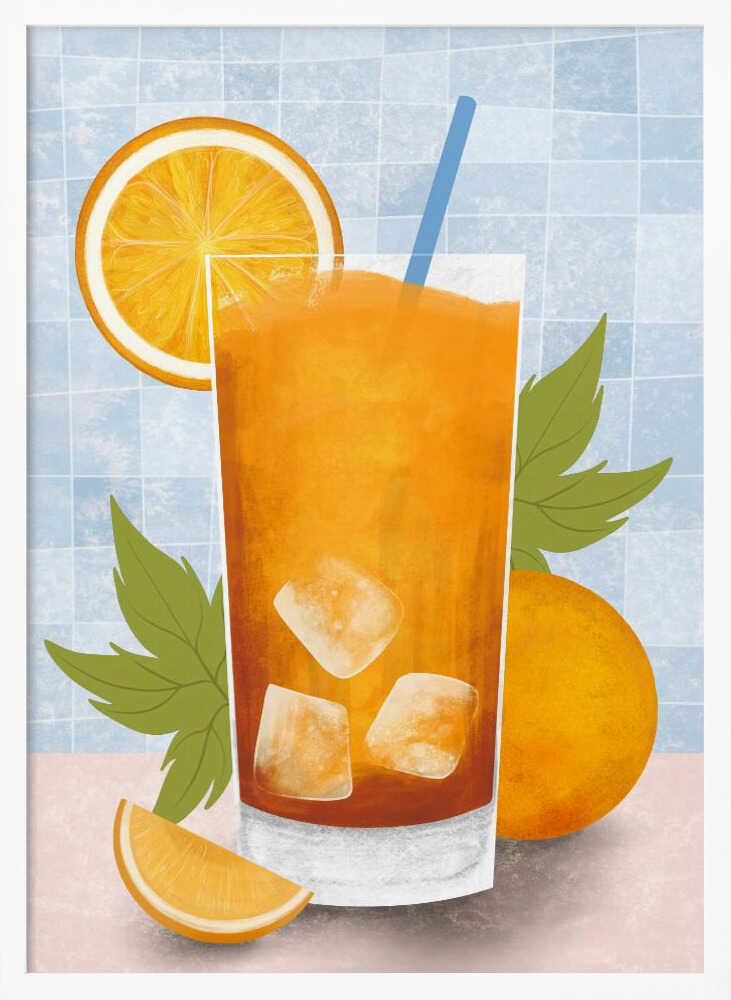 Orange drink Poster