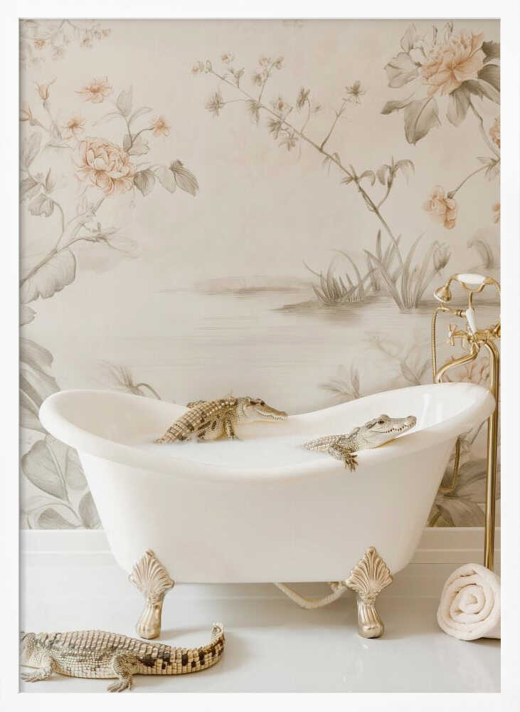 Crocodile Spa Day Poster