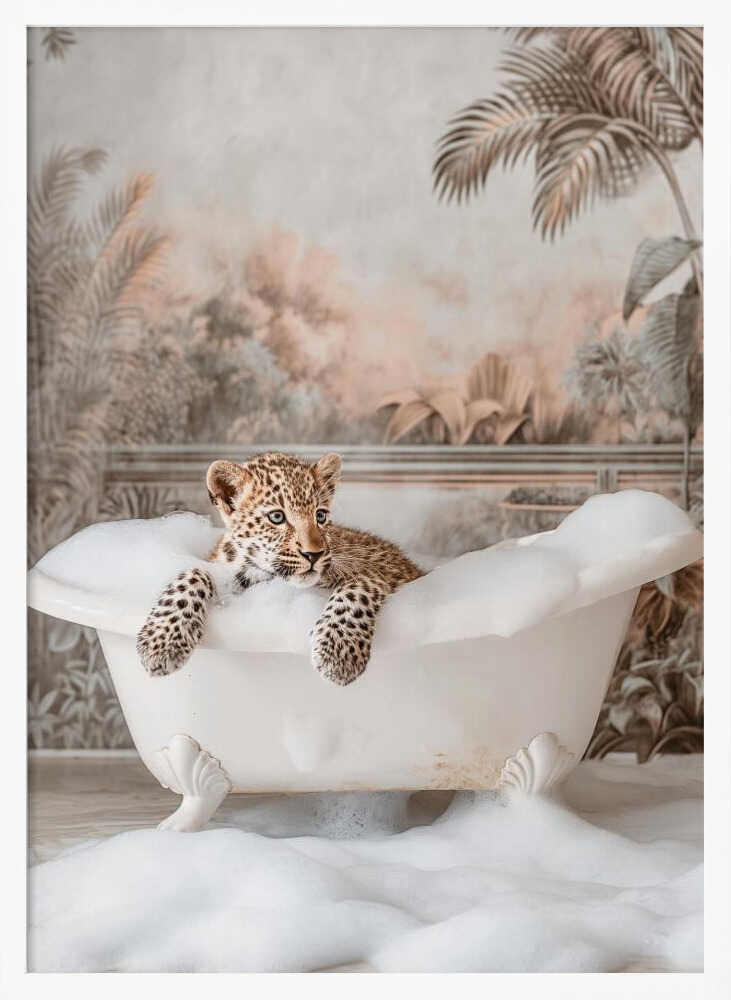 Leopard’s Bubble Delight Poster