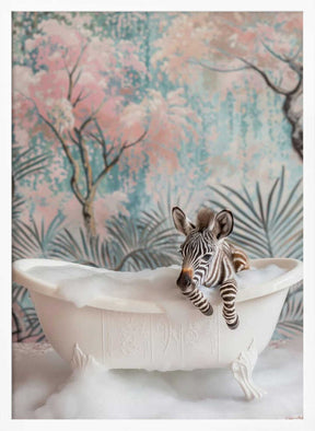 Bubbly Zebra Delight Poster