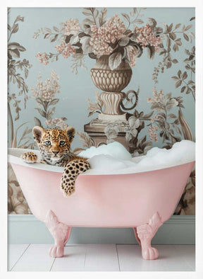 Leopard’s Pink Bubble Bath Poster
