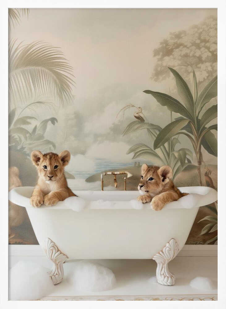 Jungle Lion Soak Poster