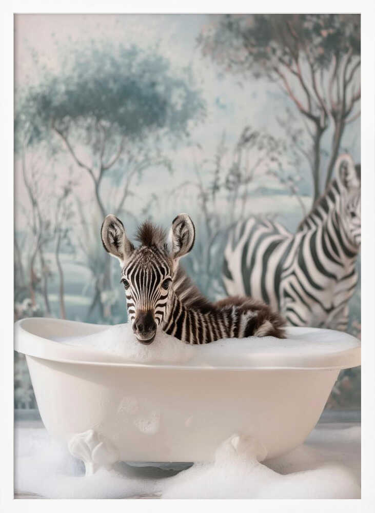 Striped Bubble Joy Poster