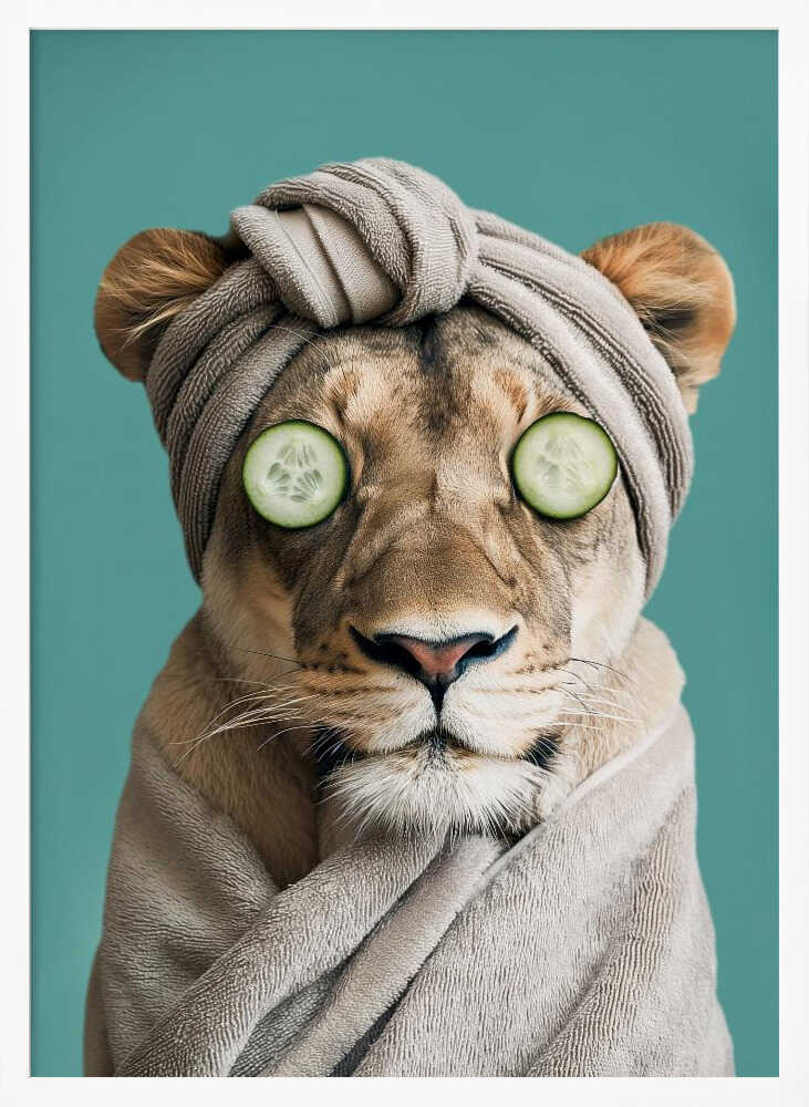 Luxury Lioness Poster