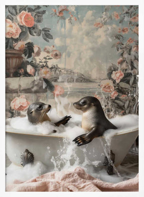Seal Bath Bliss Poster