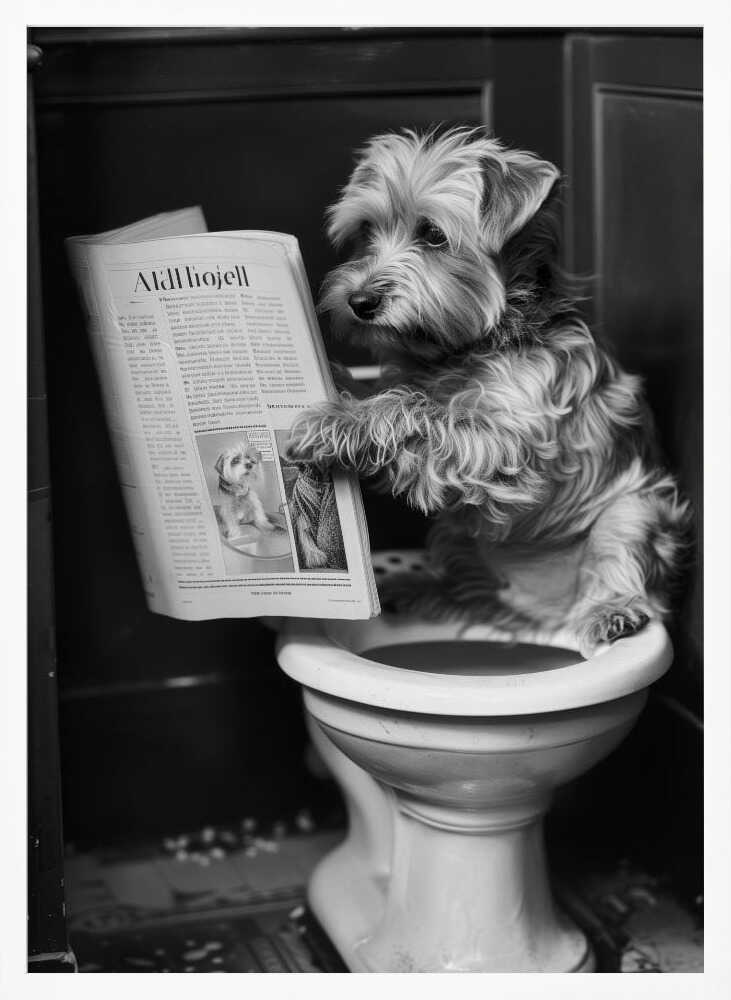 Doggy Doing A Doo Doo Poster