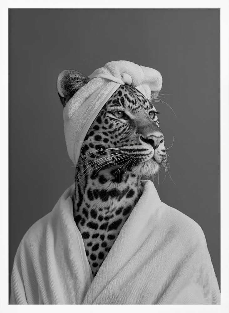 Lady Leopard Spa Day Poster