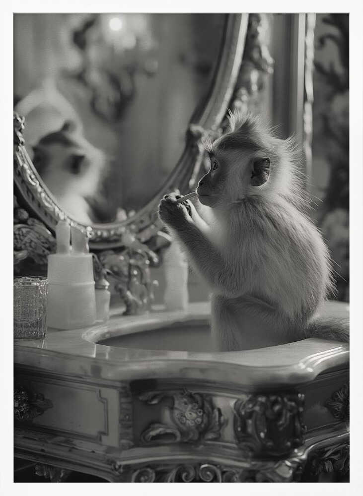 Monkey Bathroom Bussiness Poster