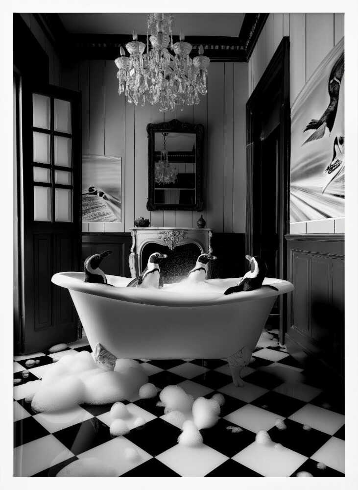 Penguin Spa Day Poster