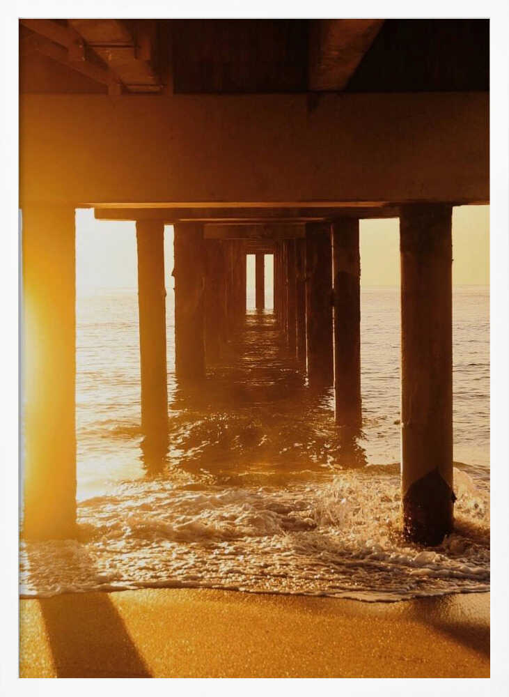 Golden Pier Pathway Poster