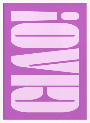 Bold Purple Typework Poster