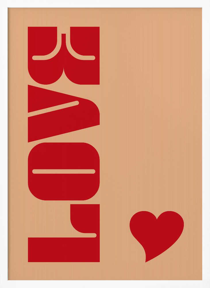 Red Bold Lettering Poster