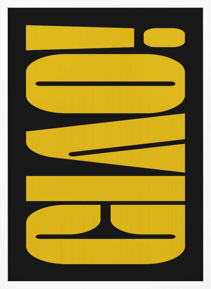 Abstract Typography Artwork Poster