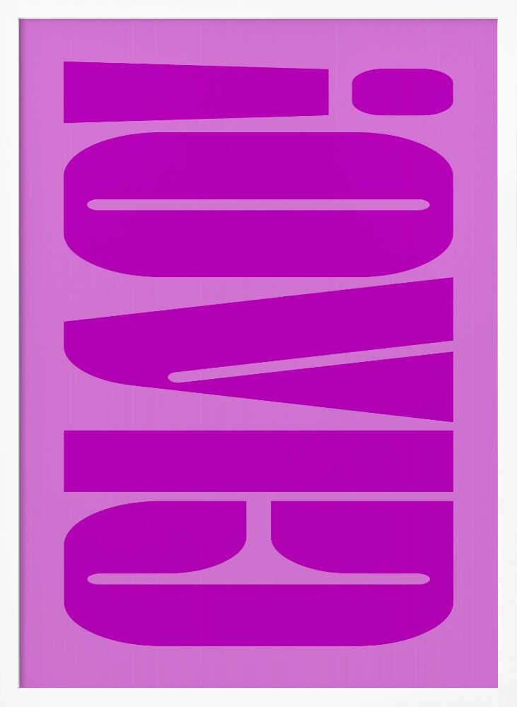 Bold Fuchsia Layers Poster
