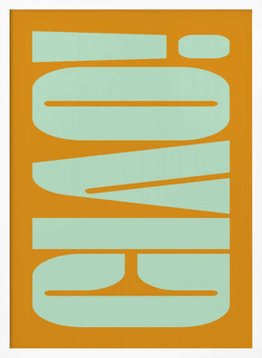 Mint Orange Harmony Poster