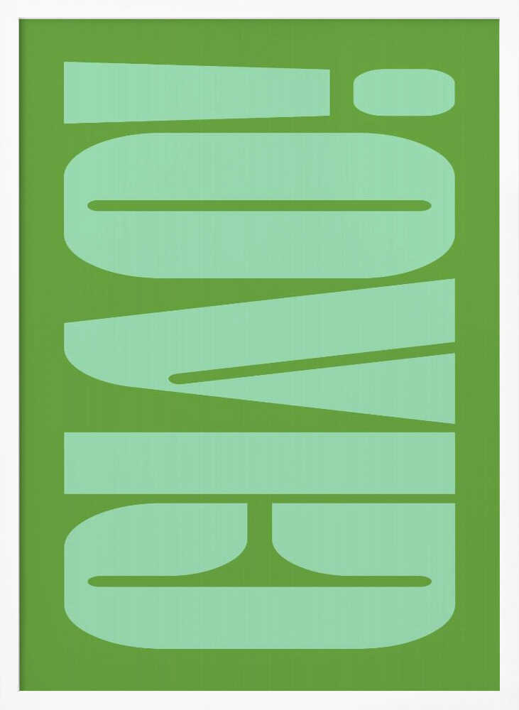 Green Tone Illusion Poster