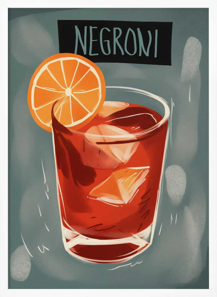 Sunset in a Glass Poster