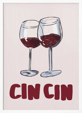 Wine Glass Cheers Poster