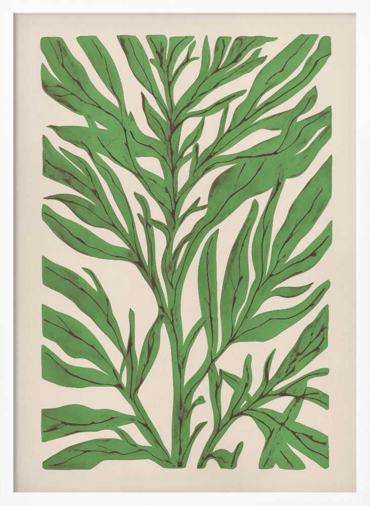 The Tree Branch with Green Leaves Poster