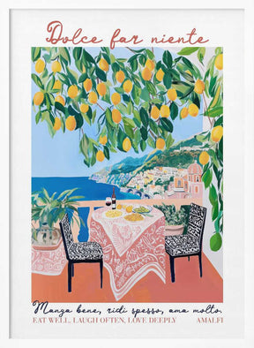 Eat Well Amalfi Poster