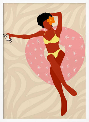 Lazy Pool Day Poster