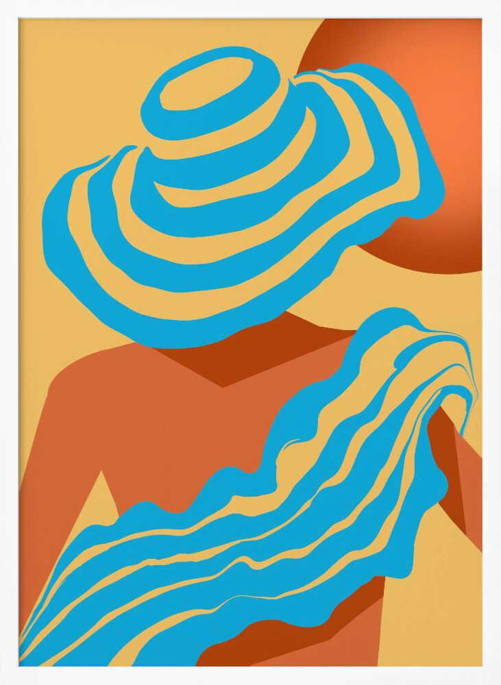 Sunlit Wavesstripe Poster