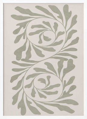 Olive Green Abstract Poster