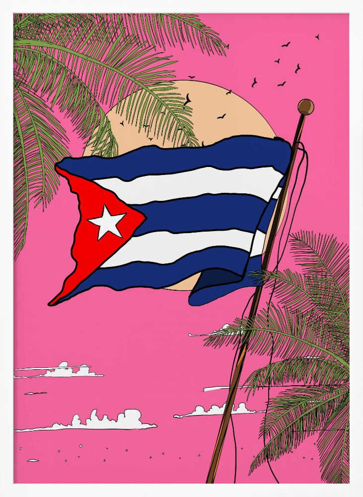 The Cuban Flag Poster