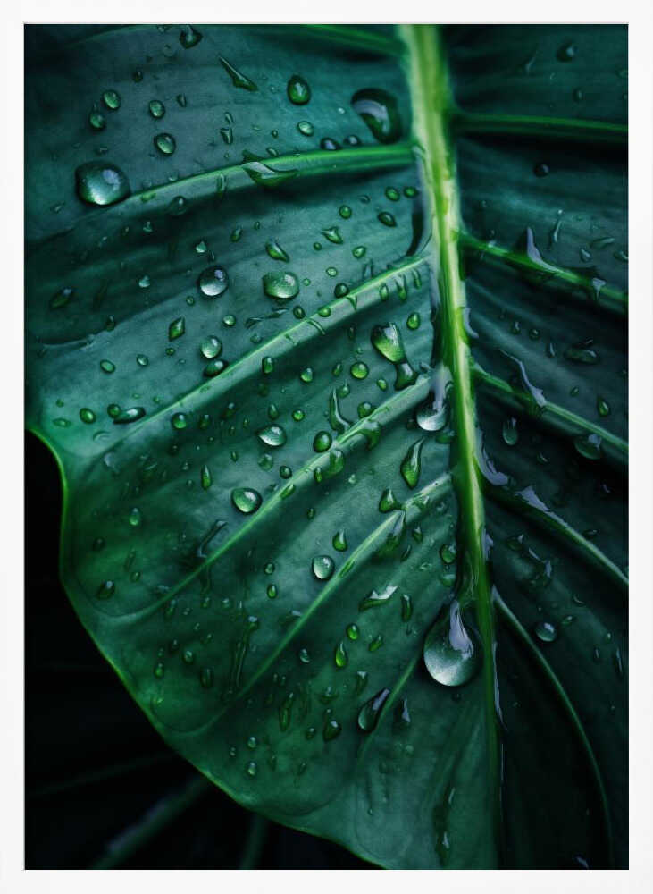 Rain Kissed Leaf Poster