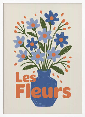 Charming Blue Blooms Poster