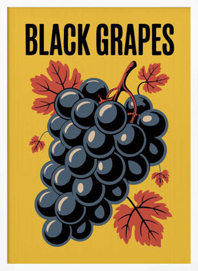 Grapes &amp; Leaves Poster