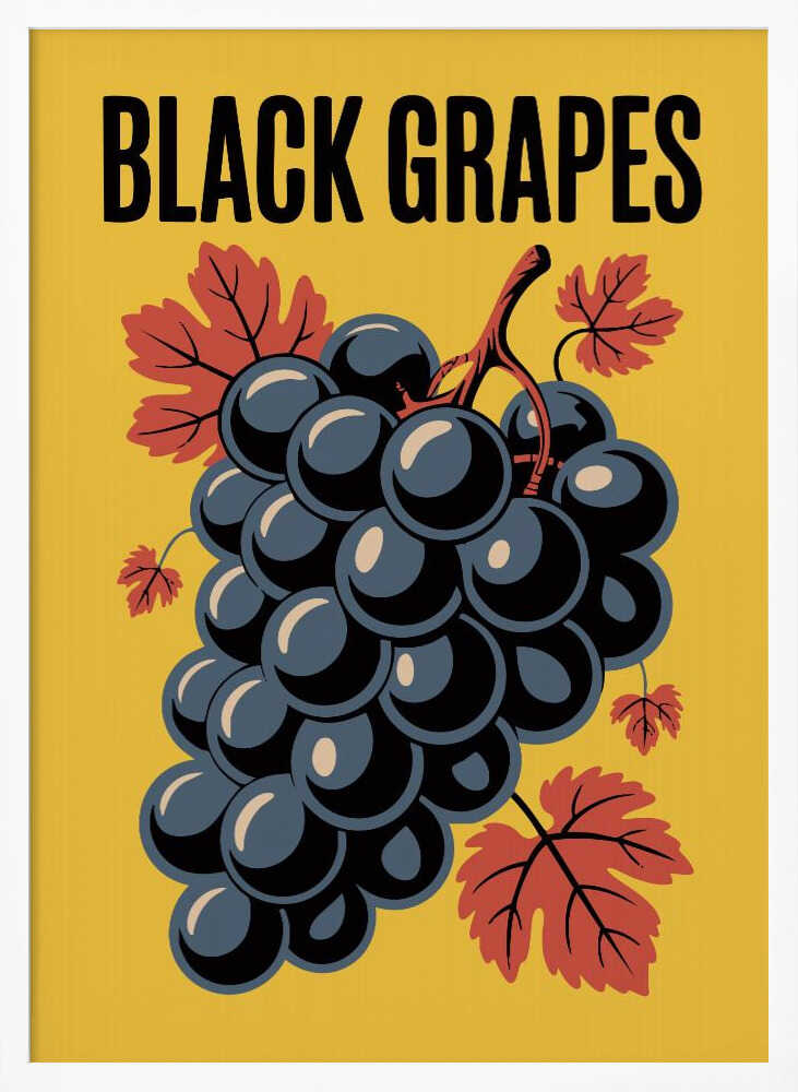 Grapes &amp; Leaves Poster
