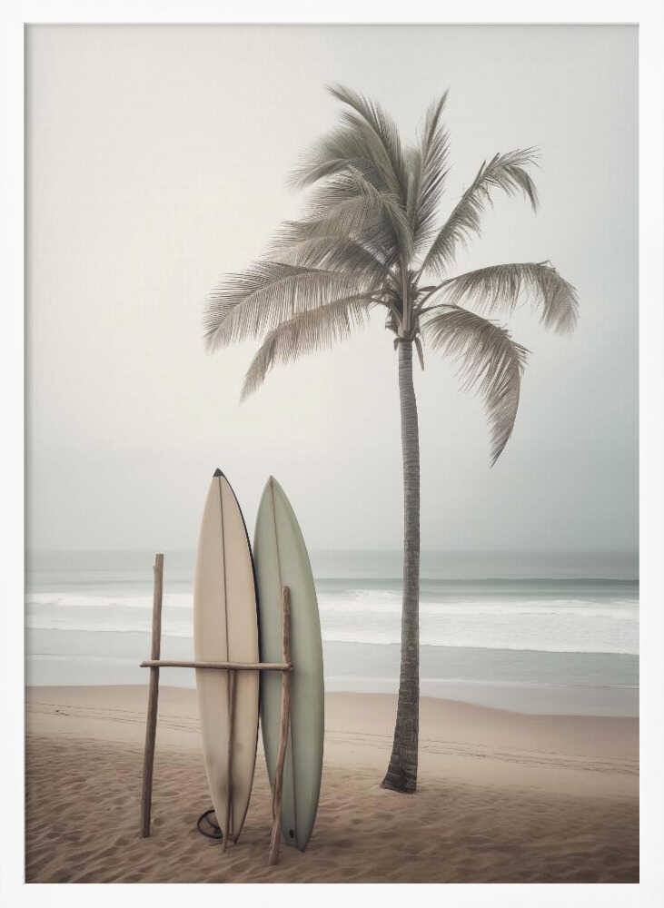 Beach Surfboards Poster