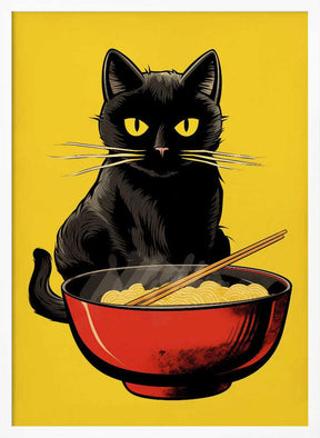 Noodle Cat No 1 Poster