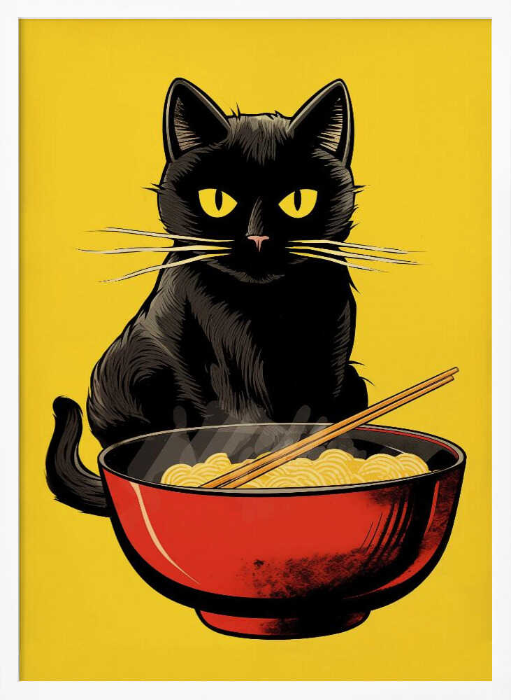 Noodle Cat No 1 Poster