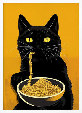 Noodle Cat No 2 Poster