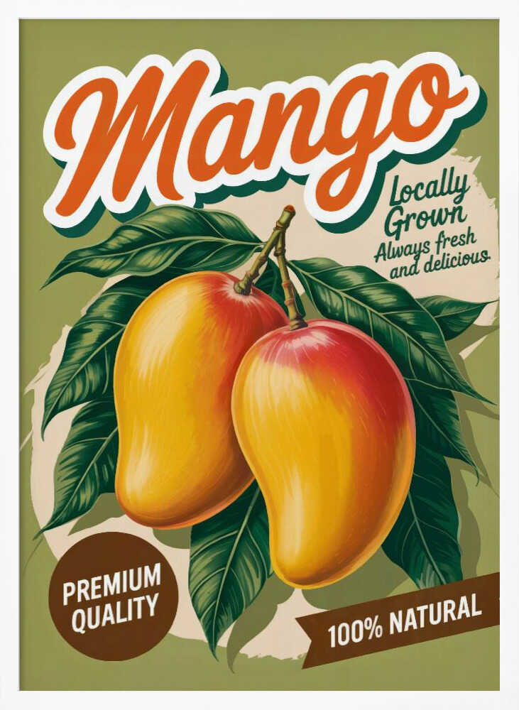 Mango Vintage Poster