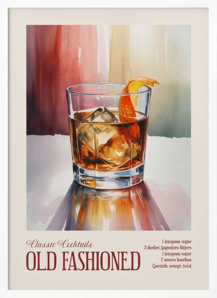 Classic Cocktails - Old Fashioned Poster