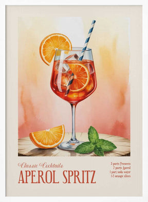 Classic Cocktails - Aperol Spritz Poster