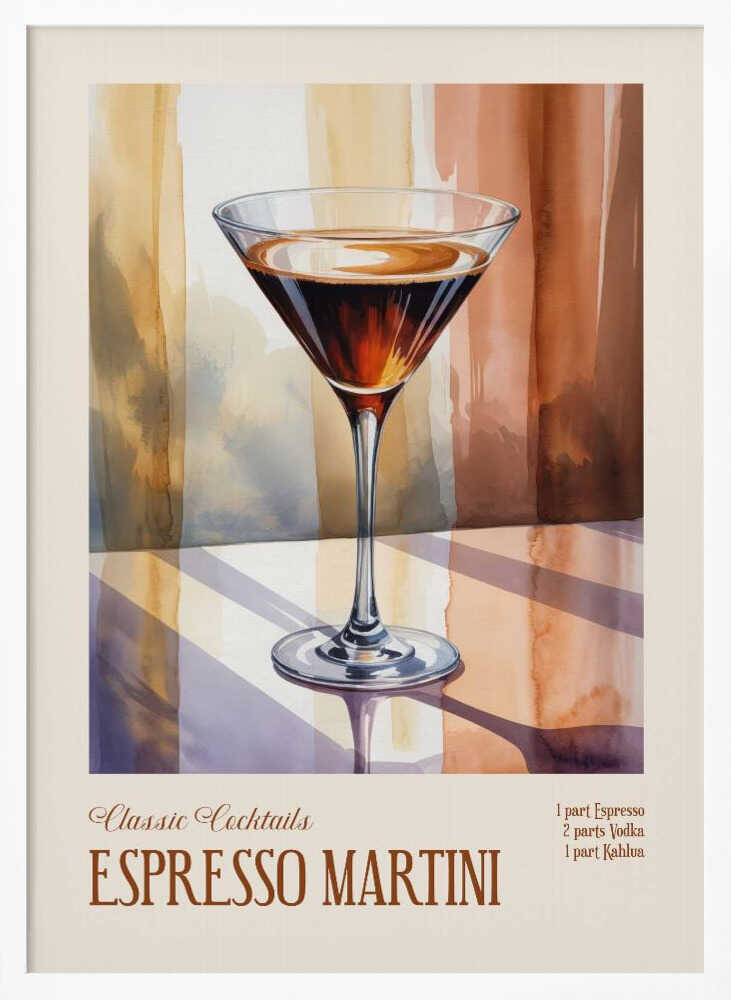 Classic Cocktails - Espresso Martini Poster