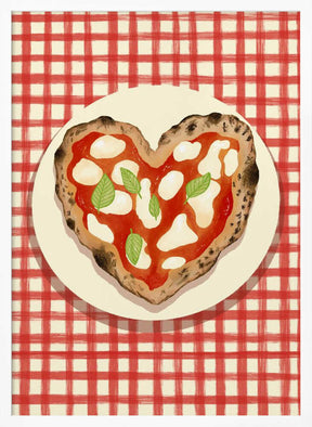 Pizza Heart checked Poster