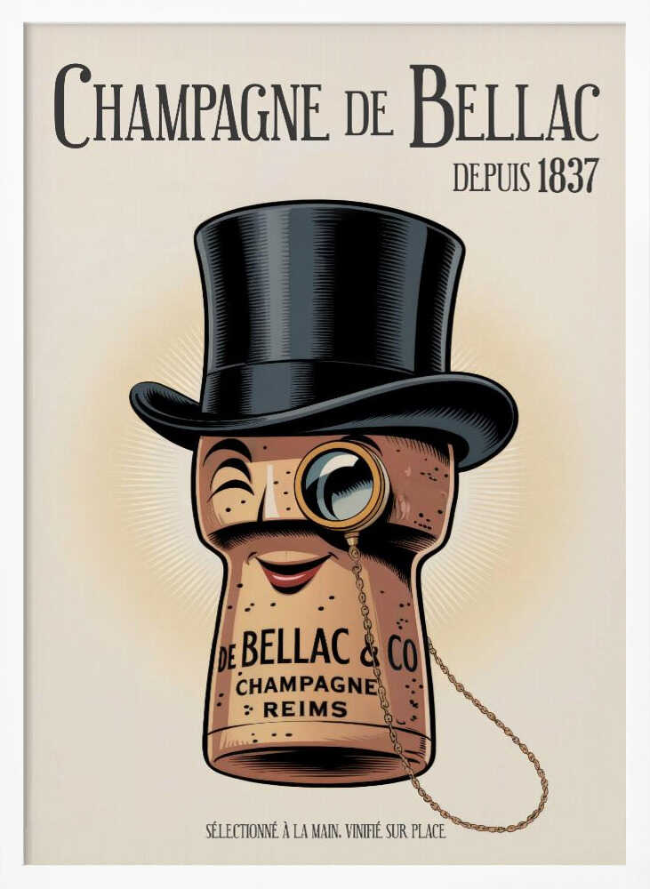 Champagne De Bellac Poster