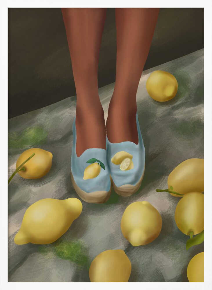Lemon Steps Poster