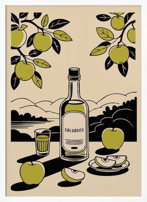 Calvados Bottle Poster