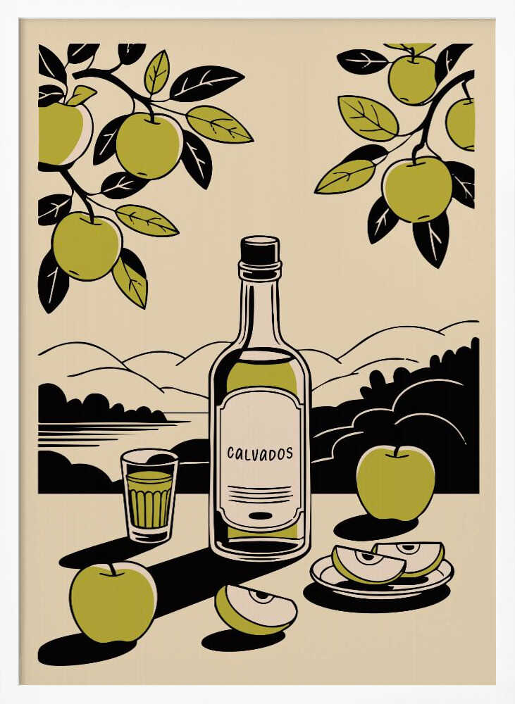 Calvados Bottle Poster