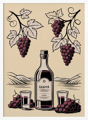 Grappa Bottle Poster